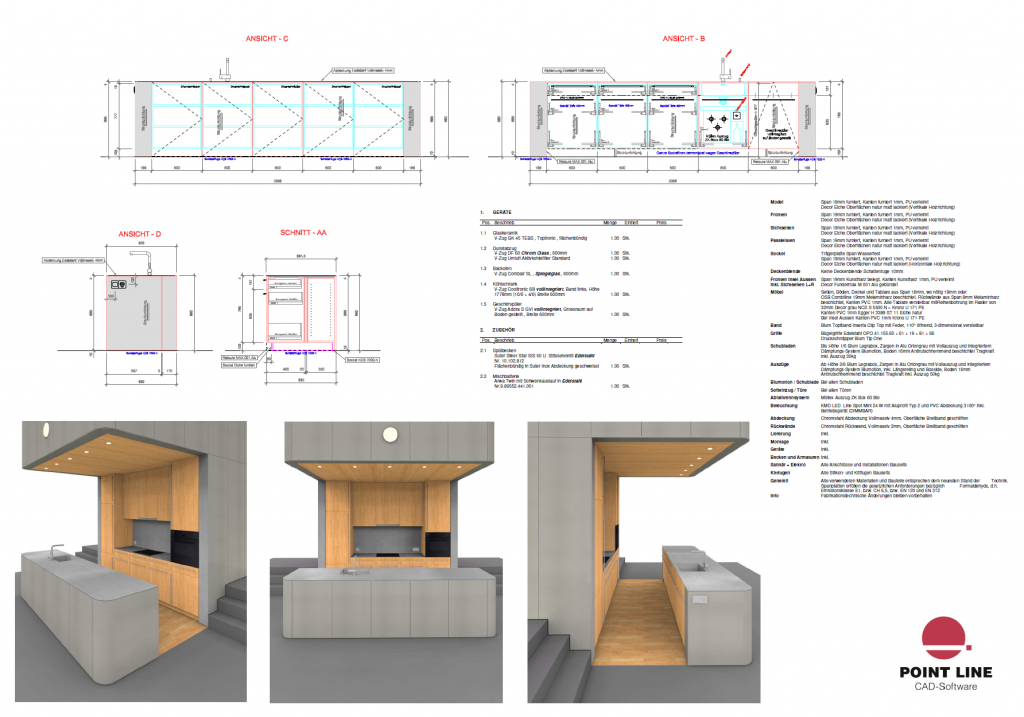 PointLineCAD: Tekenprogramma voor de Interieurbouw